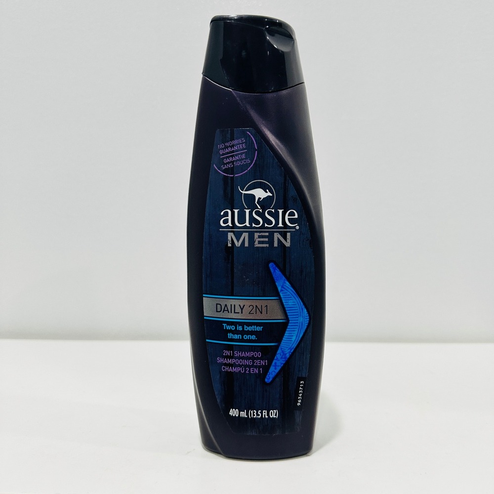 Aussie Men Daily 2N1 Shampoo and Conditioner 13.5 fl oz 400mL Bottle NOS NEW